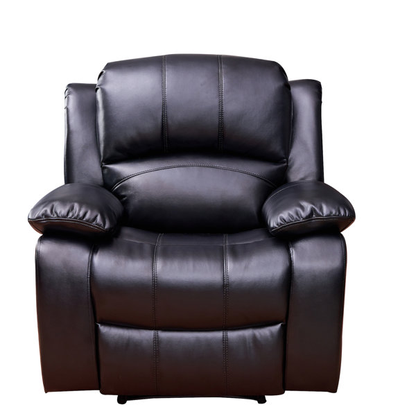 Red Barrel Studio Gira Leather Manual Recliner & Reviews Wayfair